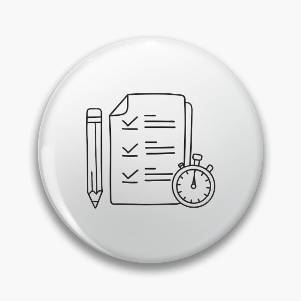 Item preview, A timer beside a pencil and checklist on a desk designed and sold by rasagamastore.