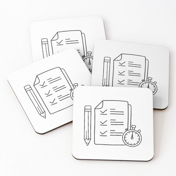 Item preview, A timer beside a pencil and checklist on a desk designed and sold by rasagamastore.