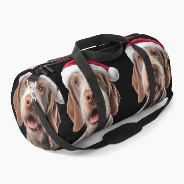 Item preview, Cute Spinone Italiano Christmas Art — Spinone Italiano Wearing Santa Hat designed and sold by LazyOwlStore.