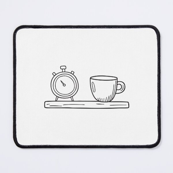 Item preview, A timer blinking beside a teacup on the shelf designed and sold by rasagamastore.