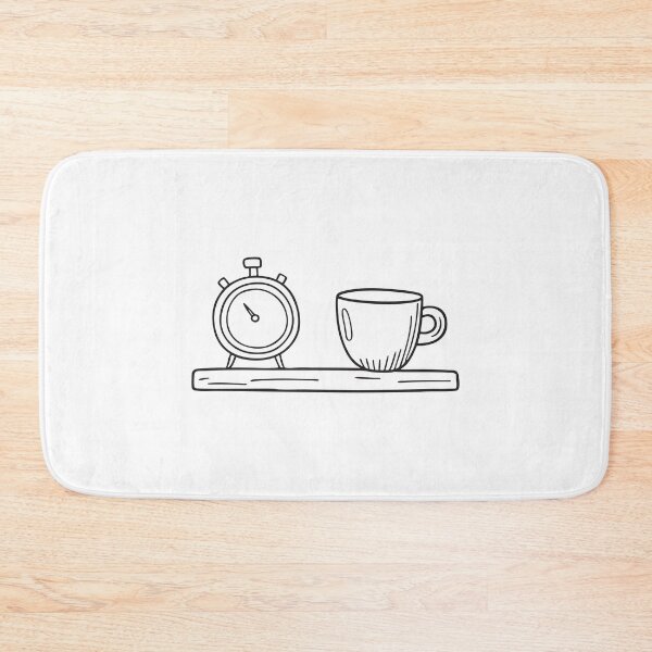 Item preview, A timer blinking beside a teacup on the shelf designed and sold by rasagamastore.
