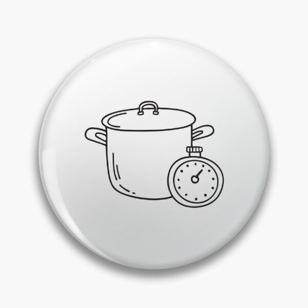 Item preview, A timer near a cooking pot on top a stove designed and sold by rasagamastore.