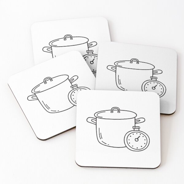 Item preview, A timer near a cooking pot on top a stove designed and sold by rasagamastore.