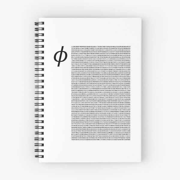 Item preview, Nerdy Vintage  Digits of Phi Golden Ratio Math Teacher Black Text designed and sold by MathWare MathClips.