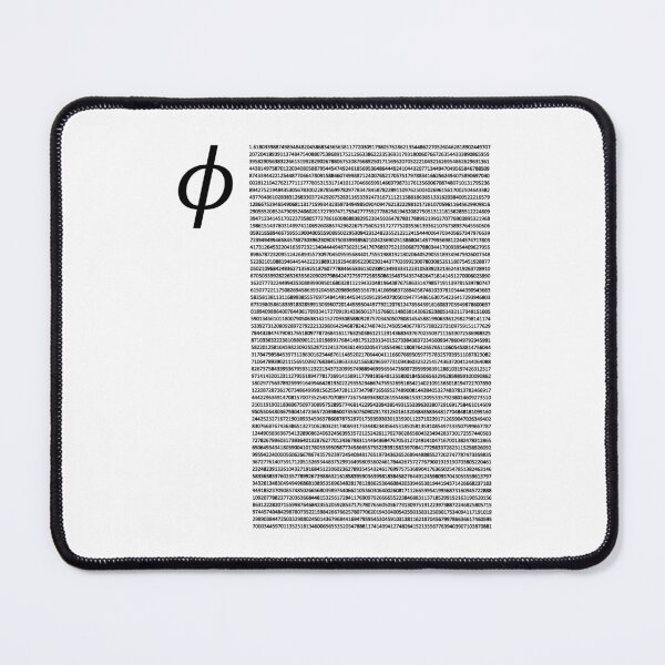 Item preview, Nerdy Vintage  Digits of Phi Golden Ratio Math Teacher Black Text designed and sold by MathWare MathClips.