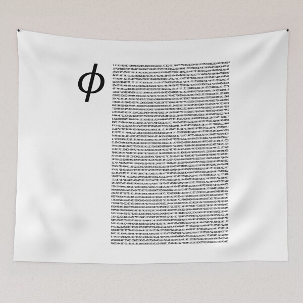 Item preview, Nerdy Vintage  Digits of Phi Golden Ratio Math Teacher Black Text designed and sold by MathWare MathClips.
