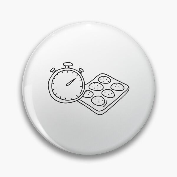 Item preview, A timer ticking beside a muffin tray on a kitchen counter designed and sold by rasagamastore.