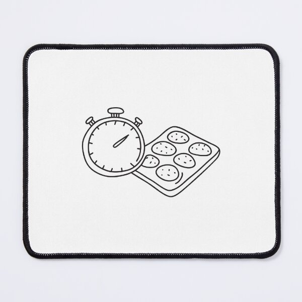 Item preview, A timer ticking beside a muffin tray on a kitchen counter designed and sold by rasagamastore.