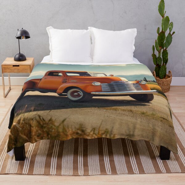 Item preview, Orange Glow — Vintage Chevrolet Truck under the Sunset Hills designed and sold by BlareBlare.