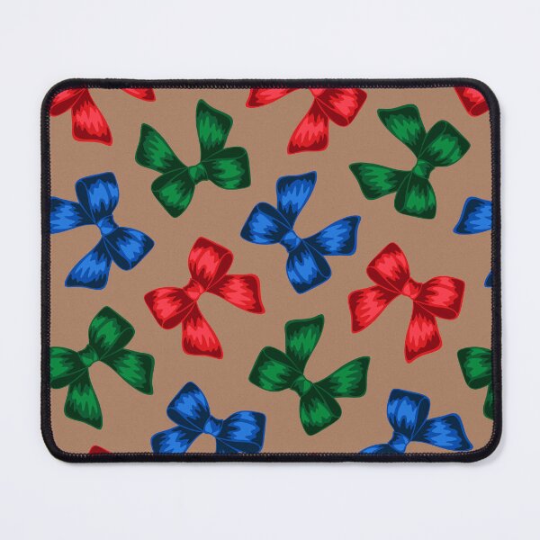 Item preview, Festive Bows in Three Colors on Kraft Paper Background designed and sold by illucalliart.