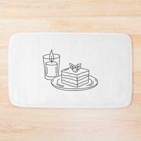 Item preview, A tiramisu placed near a candle in the glass on a serving plate designed and sold by rasagamastore.
