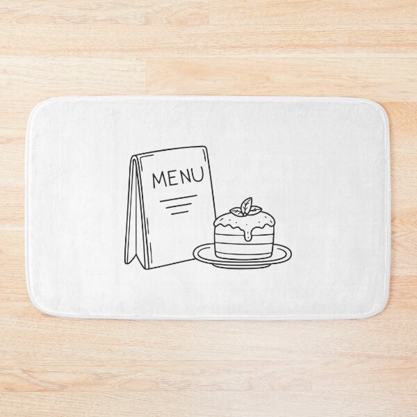 Item preview, A tiramisu resting beside a menu designed and sold by rasagamastore.