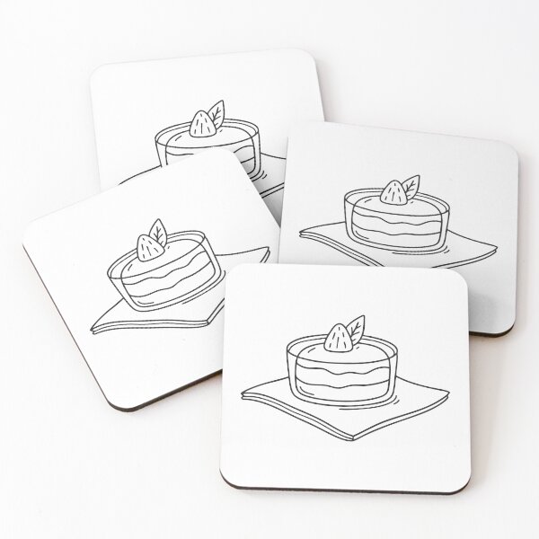 Item preview, A tiramisu resting beside a napkin on a cafe counter designed and sold by rasagamastore.