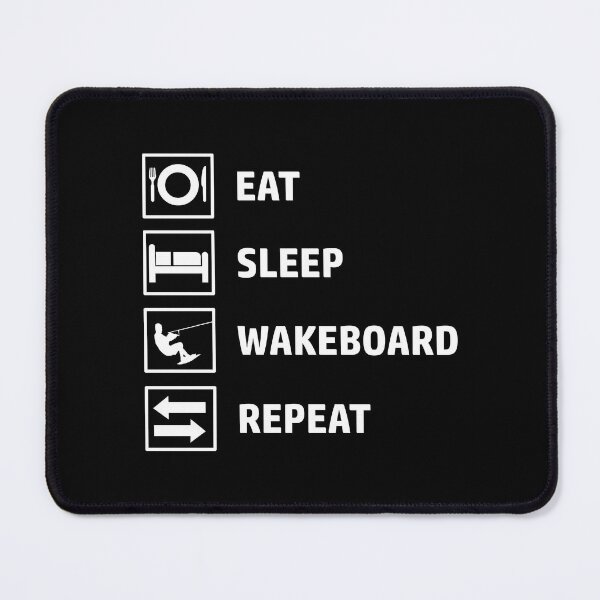 Item preview, Eat Sleep Wakeboard Repeat designed and sold by motifsbyth.