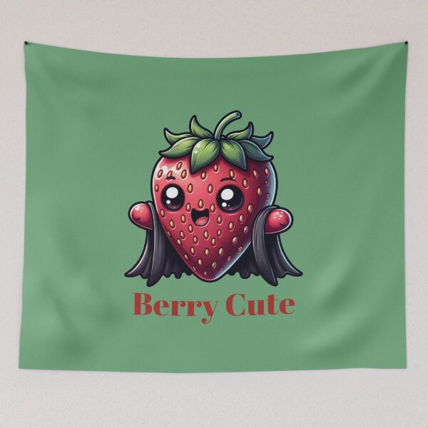 Item preview, Cute Strawberry Character designed and sold by All About DigiCraft by Fedelina.