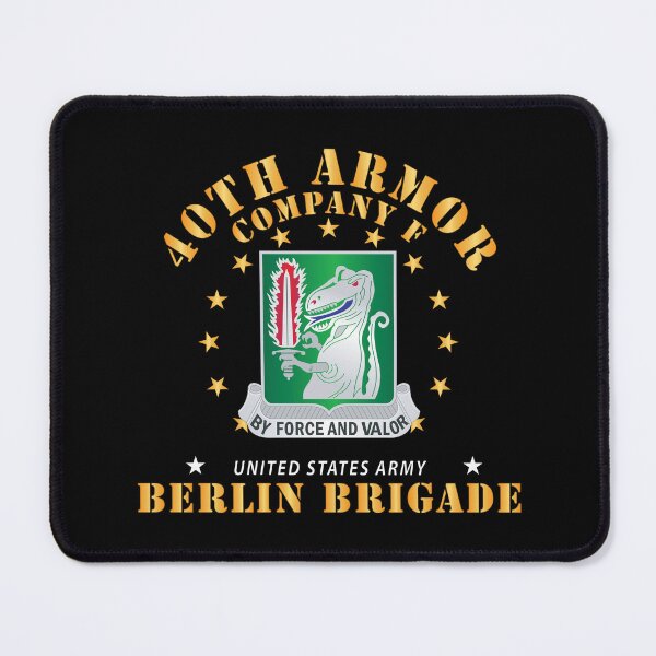 Item preview, Army - Company F 40th Armor - Berlin Brigade X 300 designed and sold by Military Insignia Products.