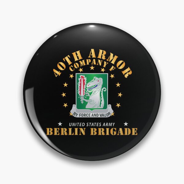 Artikelvorschau, Armee - Kompanie F 40. Panzer - Berliner Brigade X 300 entworfen und verkauft von Military Insignia Products.