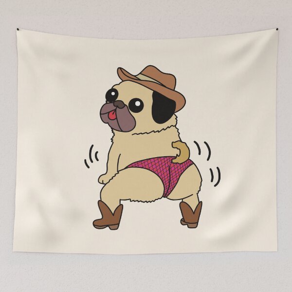 Item preview, Pug twerking designed and sold by CheylaDesigns.
