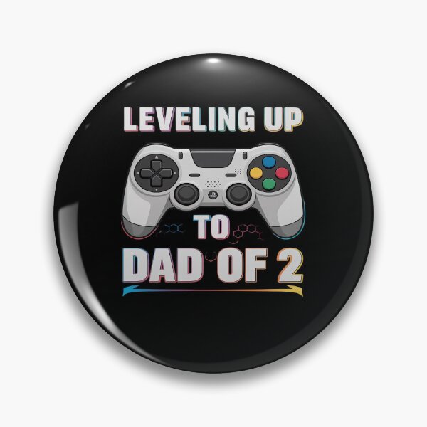 Item preview, Leveling Up To Dad Of 2 Promoted To Daddy Again Father's Day designed and sold by VasilisLamArt.