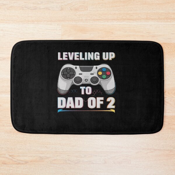 Item preview, Leveling Up To Dad Of 2 Promoted To Daddy Again Father's Day designed and sold by VasilisLamArt.