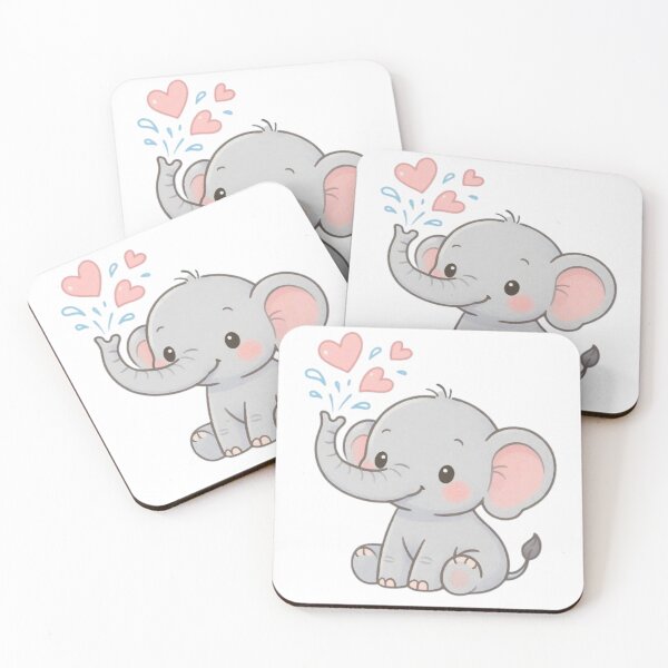 Item preview, Cute kawaii elephant sticker. designed and sold by Vegasstickers.