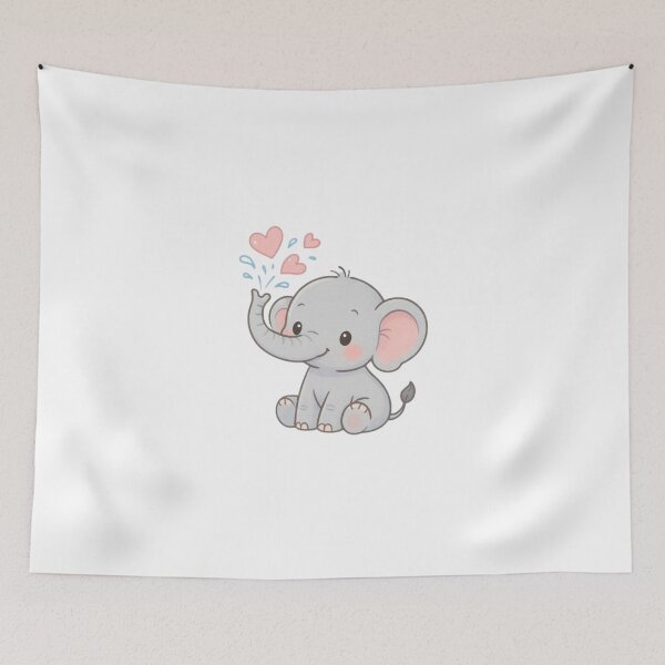 Item preview, Cute kawaii elephant sticker. designed and sold by Vegasstickers.