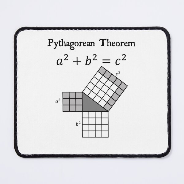 Item preview, Nerdy Vintage Pythagorean Theorem 3-4-5 Triangle Math Teacher Black Text designed and sold by MathWare MathClips.