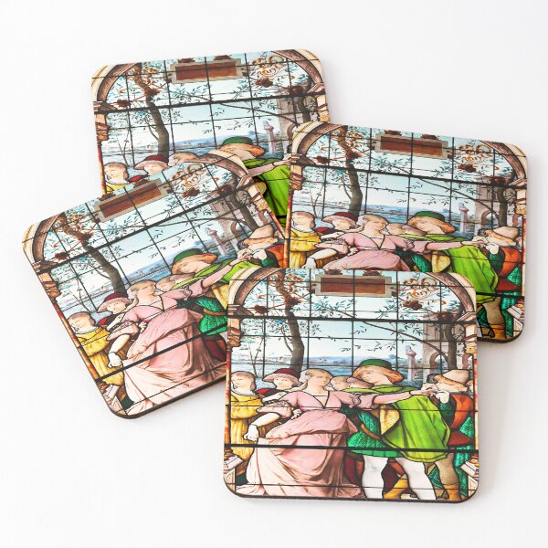 Item preview, Courtly Dance — Renaissance Stained Glass designed and sold by IlluminatedPage.