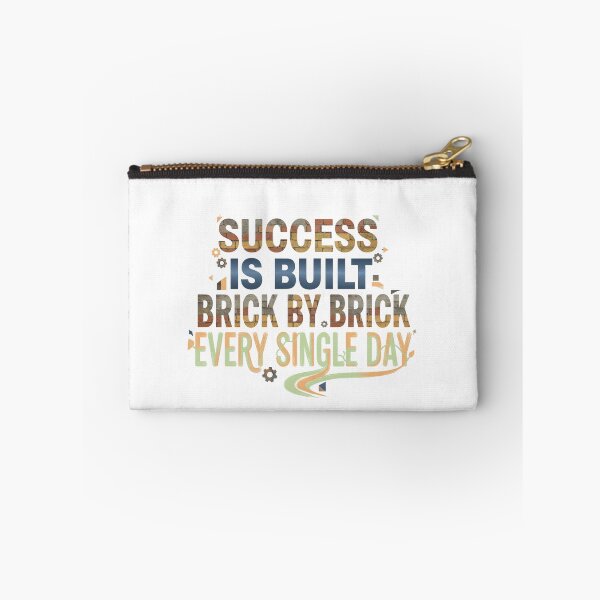 Item preview, Success Is Built Brick by Brick" – Motivational Quote Design designed and sold by Kavya Art.