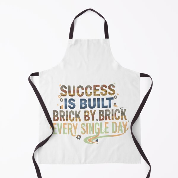 Item preview, Success Is Built Brick by Brick" – Motivational Quote Design designed and sold by Kavya Art.
