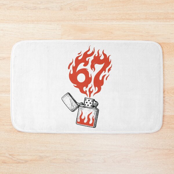 Item preview, Fiery 67 Six Seven Trend | Vintage Flaming Lighter Graphic designed and sold by Basferr..