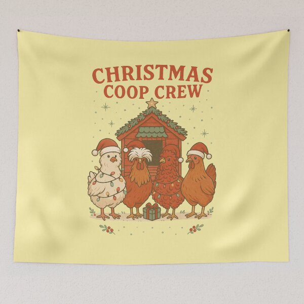 Item preview, Funny Chicken Christmas Design for Farmers & Poultry Lovers designed and sold by Meandmyshop.