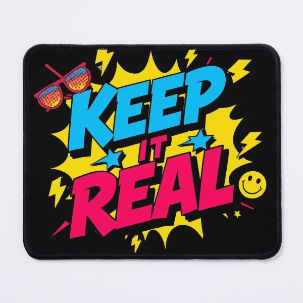 Item preview, Keep It Real — Bold Retro Pop Typography Design designed and sold by ArtBySylvia.