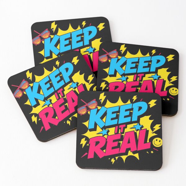 Item preview, Keep It Real — Bold Retro Pop Typography Design designed and sold by ArtBySylvia.