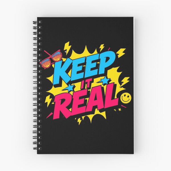 Item preview, Keep It Real — Bold Retro Pop Typography Design designed and sold by ArtBySylvia.