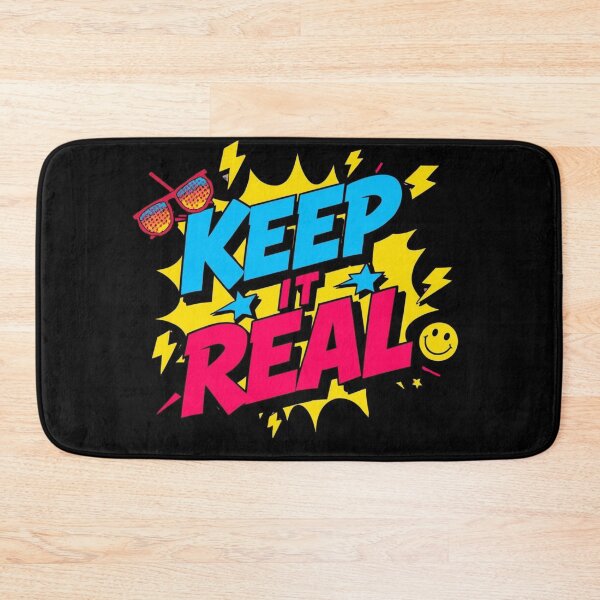 Item preview, Keep It Real — Bold Retro Pop Typography Design designed and sold by ArtBySylvia.
