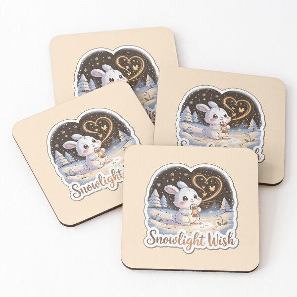 Item preview, Winter Magic Snowlight Wish – Cute Bunny Lantern Sticker designed and sold by Nuist25.