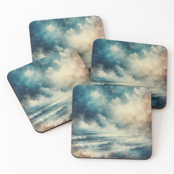 Item preview, A Turbulent Ocean Scene Distressed Photograph Painting designed and sold by IZiets.