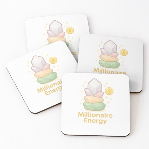 Item preview, Golden Crystal Stack Sticker | Millionaire Energy | Kawaii Wealth Crystals | Money Sticker designed and sold by HerDreamCodes.