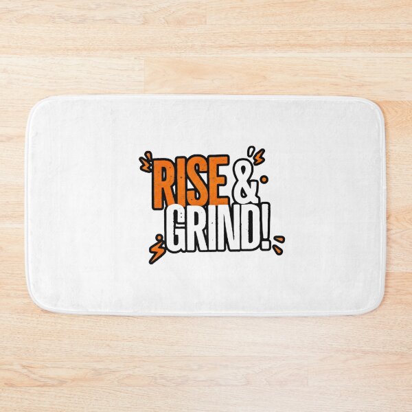 Item preview, Rise & Grind – Motivational Hustle Quote designed and sold by Kavya Art.