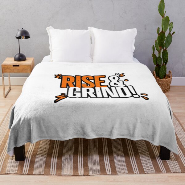 Item preview, Rise & Grind – Motivational Hustle Quote designed and sold by Kavya Art.