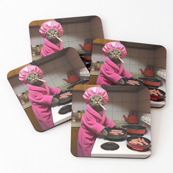 Item preview, Domestic Chaos Cat – Kitchen Edition designed and sold by youkee.