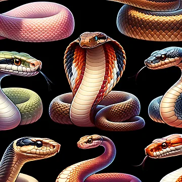 Artwork thumbnail, Beautiful snakes by ReneMM