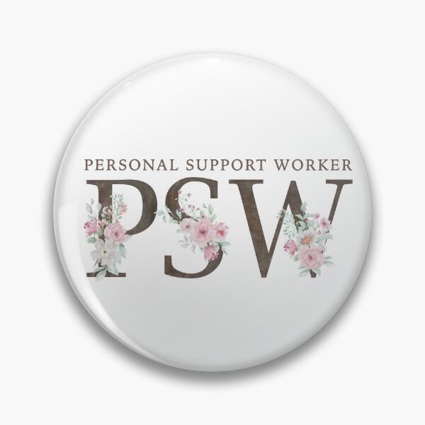 Item preview, Floral Personal  Support Worker PSW, nurse appreciation day designed and sold by TaraGbear.