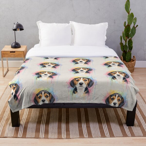 Item preview, Beagle Puppy Watercolor Art – Warm Gentle Spirit designed and sold by ARVMAC.