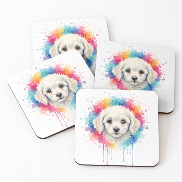 Item preview, Arte de acuarela de perro boloñés: espíritu juguetón y gentil designed and sold by ARVMAC.