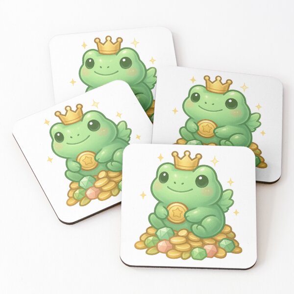 Item preview, Jade Lucky Frog Sticker | Kawaii Feng Shui Wealth Frog | Lucky Money Charm designed and sold by HerDreamCodes.