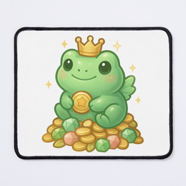 Item preview, Jade Lucky Frog Sticker | Kawaii Feng Shui Wealth Frog | Lucky Money Charm designed and sold by HerDreamCodes.