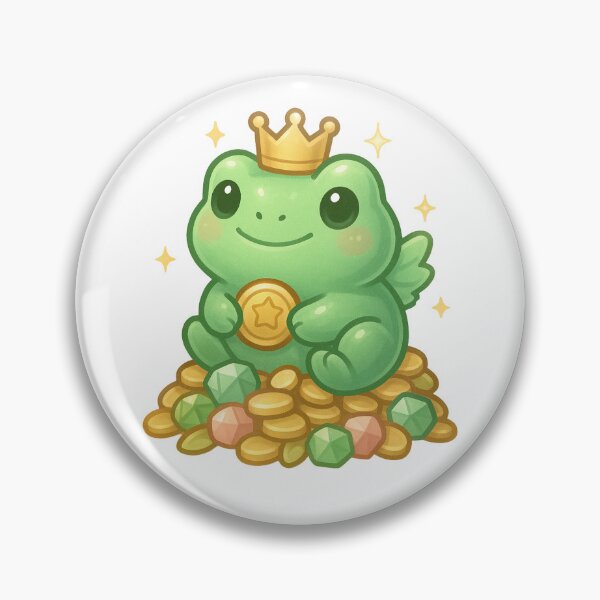 Item preview, Jade Lucky Frog Sticker | Kawaii Feng Shui Wealth Frog | Lucky Money Charm designed and sold by HerDreamCodes.