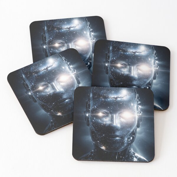 Item preview, Starborn Mind – The Cosmic Android designed and sold by VisionaryVeils.